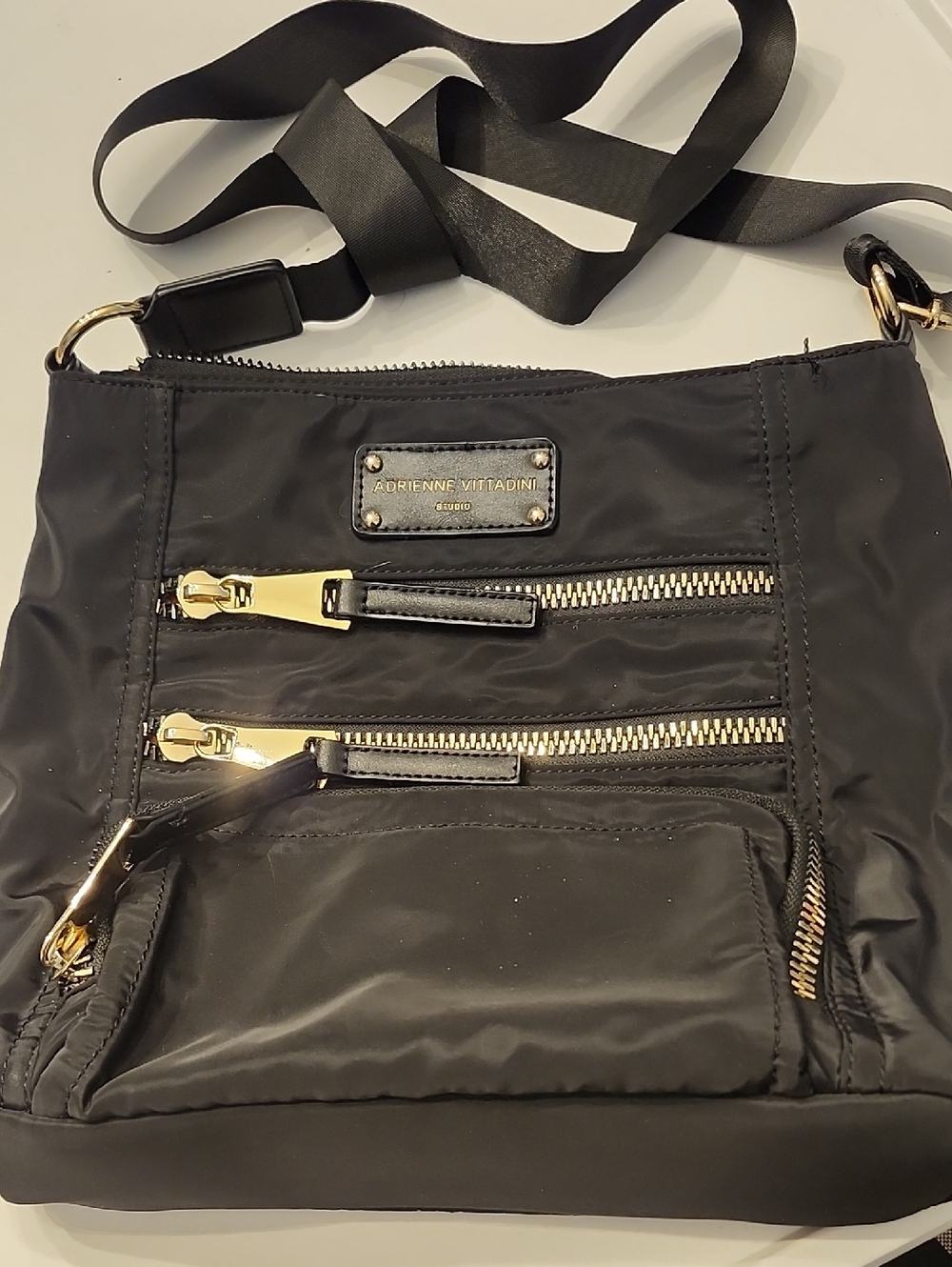 Adrienne Vittadini Black Crossbody Shoulder Bag